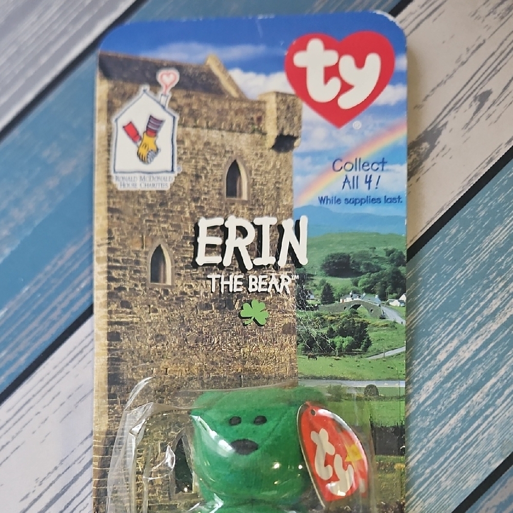 Ty Erin the Bear Green Plush